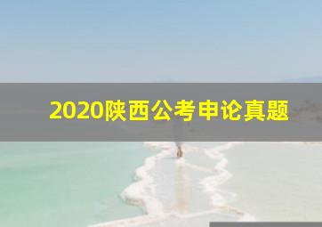 2020陕西公考申论真题