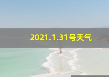 2021.1.31号天气