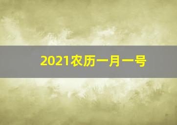 2021农历一月一号