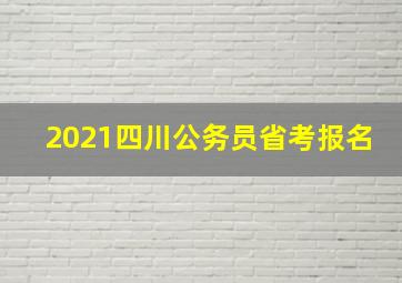 2021四川公务员省考报名