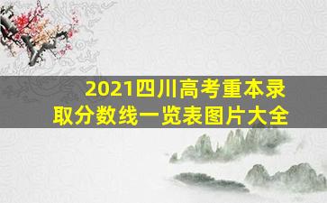 2021四川高考重本录取分数线一览表图片大全