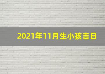 2021年11月生小孩吉日