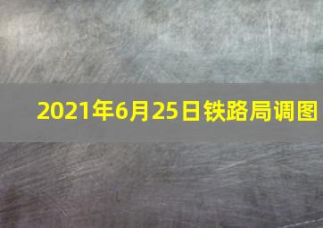 2021年6月25日铁路局调图