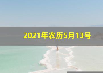 2021年农历5月13号