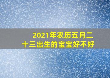 2021年农历五月二十三出生的宝宝好不好