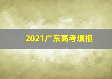 2021广东高考填报