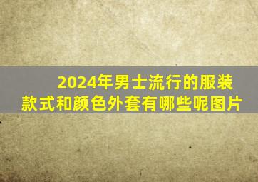 2024年男士流行的服装款式和颜色外套有哪些呢图片