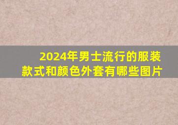 2024年男士流行的服装款式和颜色外套有哪些图片