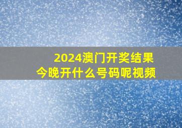 2024澳门开奖结果今晚开什么号码呢视频