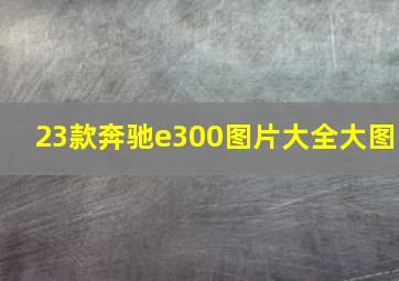 23款奔驰e300图片大全大图