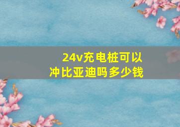 24v充电桩可以冲比亚迪吗多少钱