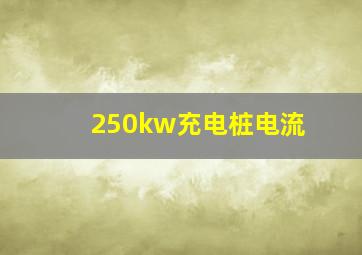 250kw充电桩电流