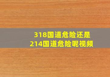 318国道危险还是214国道危险呢视频