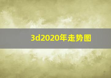 3d2020年走势图