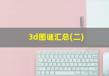 3d图谜汇总(二)