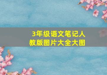 3年级语文笔记人教版图片大全大图