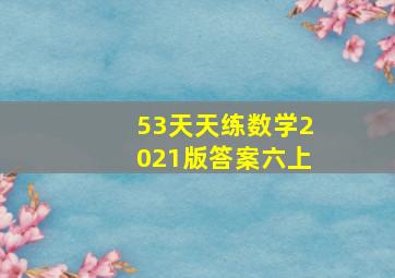 53天天练数学2021版答案六上