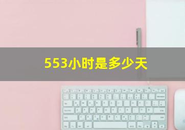 553小时是多少天