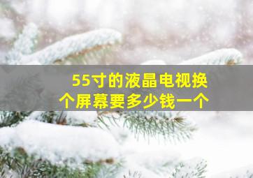 55寸的液晶电视换个屏幕要多少钱一个