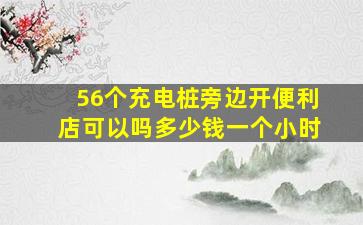 56个充电桩旁边开便利店可以吗多少钱一个小时