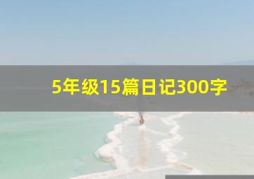 5年级15篇日记300字