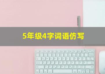 5年级4字词语仿写