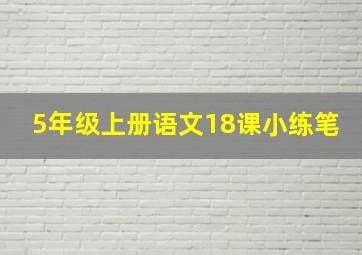 5年级上册语文18课小练笔