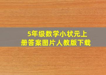 5年级数学小状元上册答案图片人教版下载