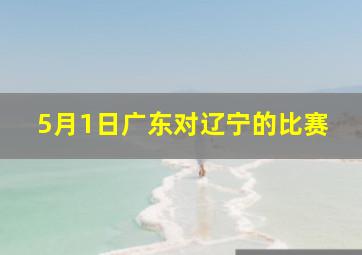 5月1日广东对辽宁的比赛