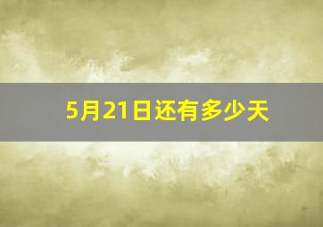 5月21日还有多少天