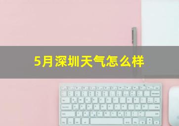 5月深圳天气怎么样