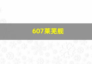 607莱芜舰