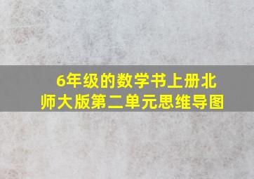 6年级的数学书上册北师大版第二单元思维导图