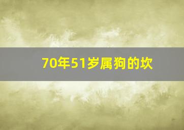 70年51岁属狗的坎