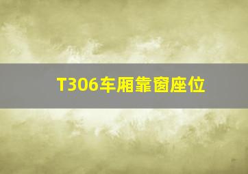 T306车厢靠窗座位