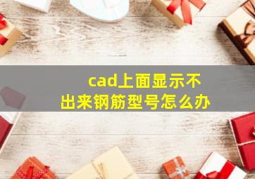 cad上面显示不出来钢筋型号怎么办