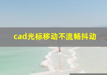 cad光标移动不流畅抖动