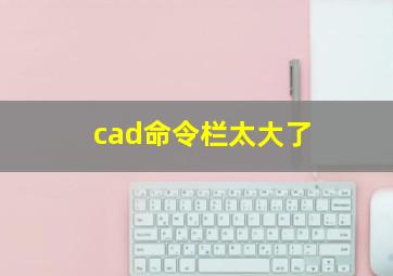 cad命令栏太大了