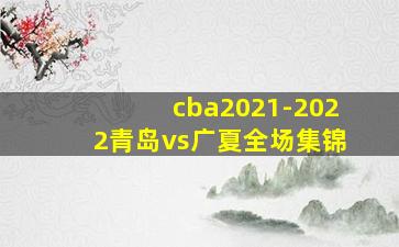 cba2021-2022青岛vs广夏全场集锦