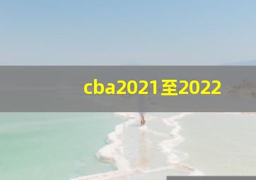 cba2021至2022