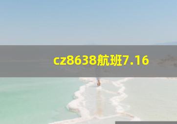 cz8638航班7.16