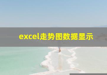 excel走势图数据显示