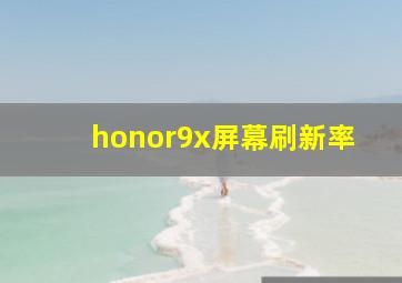 honor9x屏幕刷新率