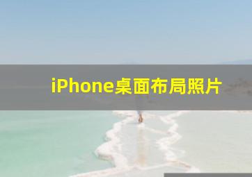 iPhone桌面布局照片