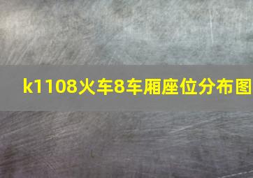 k1108火车8车厢座位分布图