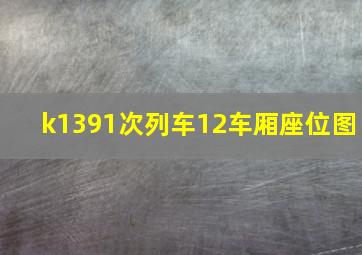 k1391次列车12车厢座位图