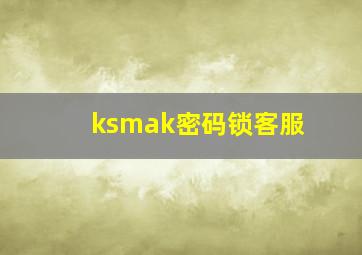 ksmak密码锁客服