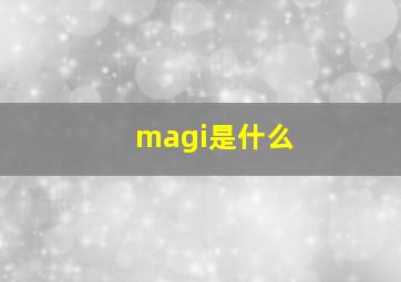 magi是什么