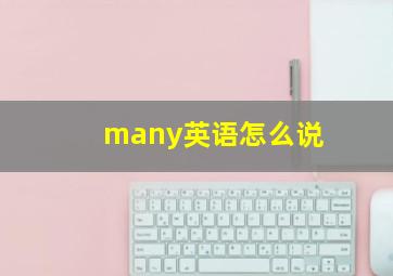 many英语怎么说