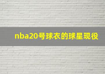 nba20号球衣的球星现役